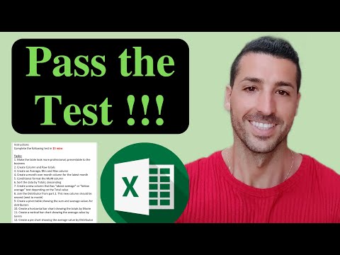 Excel Test for Job Interview 2022 - Download this Test and practice your Excel Skills