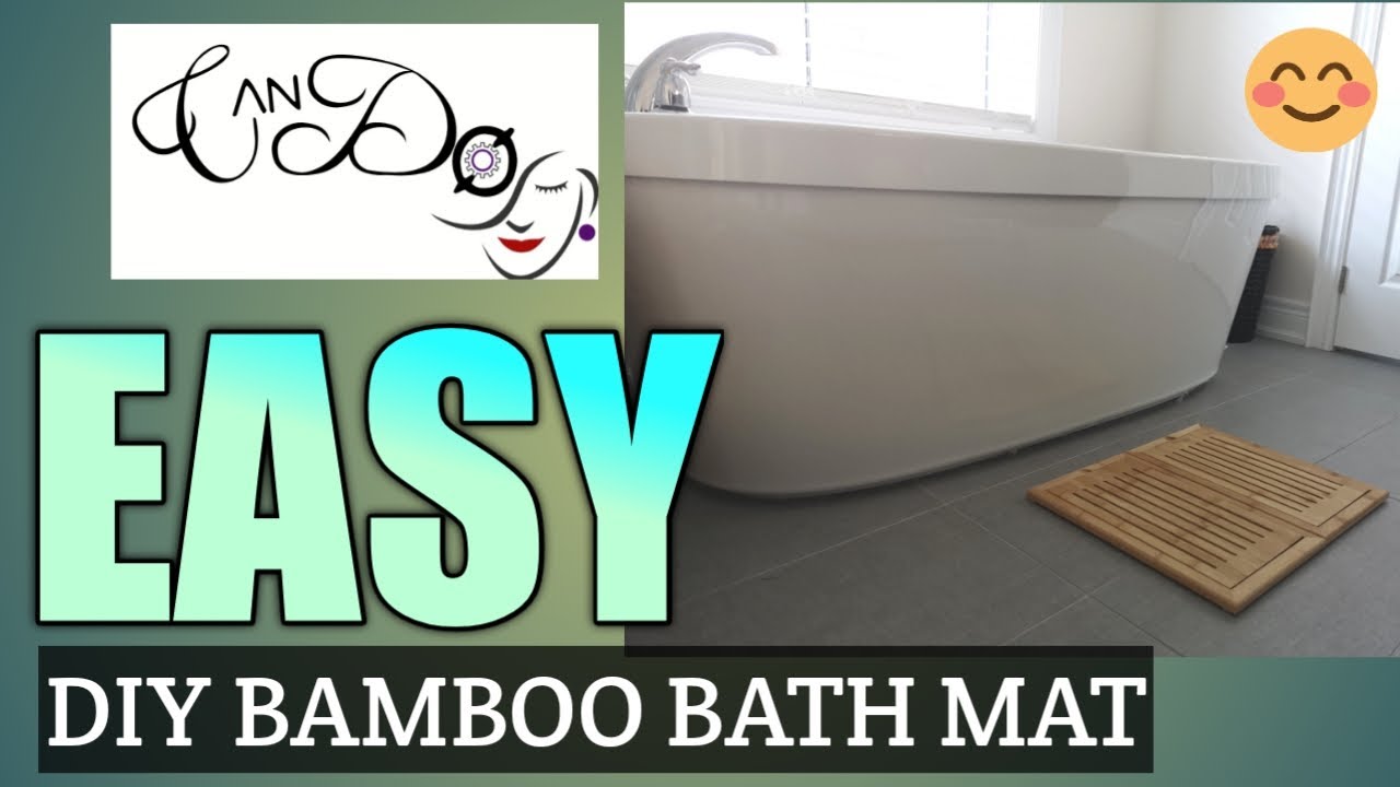 How To Make A DIY Bamboo Bath Mat Step By Step For Beginners| Easy DIY ...