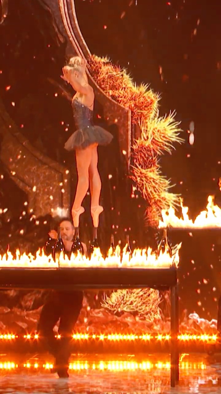 Her ankle strength is no joke.
