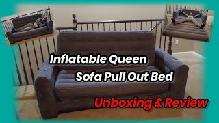 Intex Inflatable Air Sofa + Pull Out Bed | Set up & Review | #fyp #unboxing #amazonfinds
