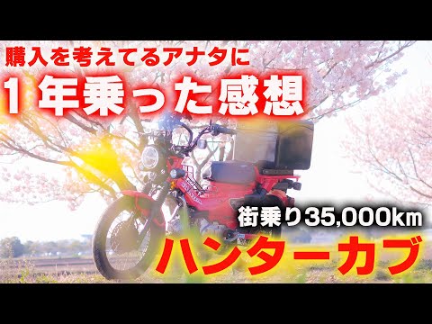 CT125ハンターカブ】1年で街乗り35,000キロ走って思うこととは！？街