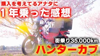 CT125ハンターカブ】1年で街乗り35,000キロ走って思うこととは！？街