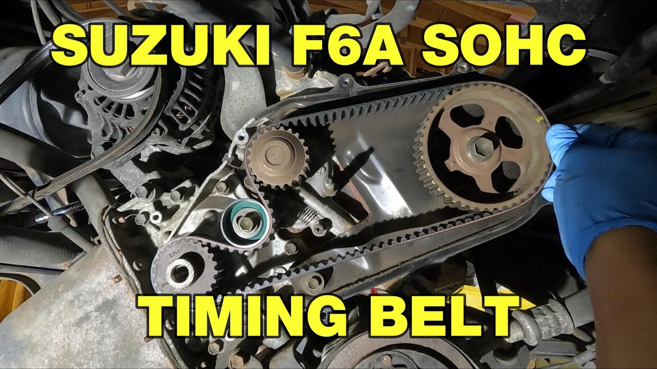 F6A SOHC Timing Belt Change Suzuki Carry YouTube