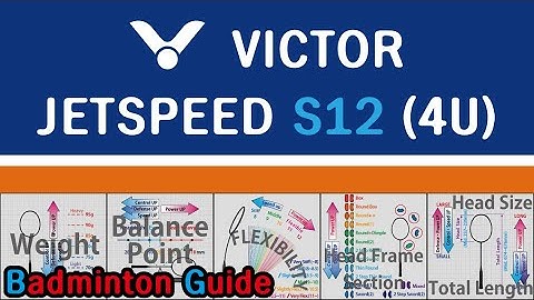 VICTOR JetSpeed S12 (4U) (Badminton Racket Analysis)