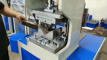 50x50mm Square Tube Hydraulic Angle Notching Machine 90 Degree Corner Notcher