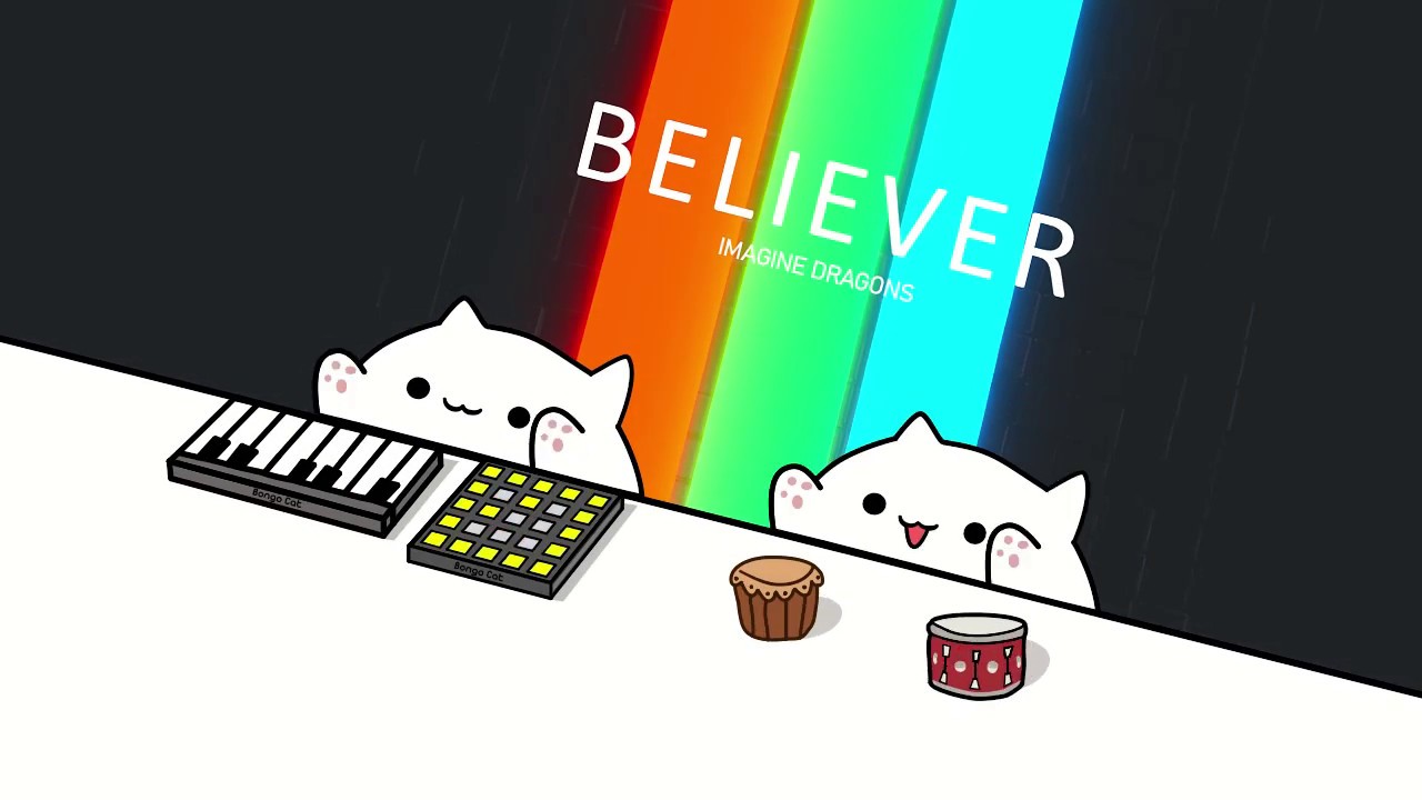 Imagine Cats Believer Youtube - bongo cat t shirt roblox