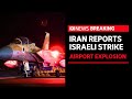 Iran reports explosions from an israeli attack on the isfahan airport  abc news
