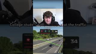 College student attempts to beat the traffic camera game #kickstreaming