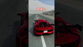 Ferrari F1 Supercar crash test On High Speed #beamngdrive #crashdrive #gaming #beamng #crash #shorts