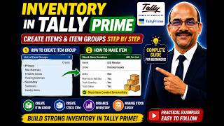 How to Create Inventory in Tally | Item & Group Creation Tutorial (Hindi)
