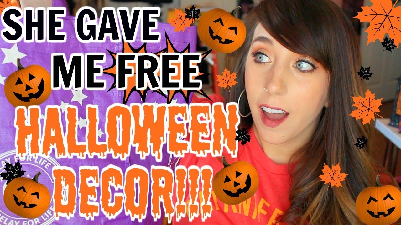 SHE GAVE ME THIS HALLOWEEN STUFF FOR FREE!! HALLOWEEN HAUL!!