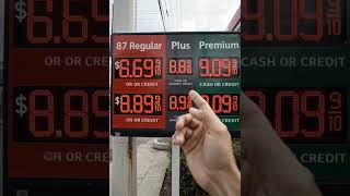 GAS PRICES ARE INSANE IN CALIFORNIA 😳⛽ #gasprices #california #inflation #usa #costofliving #shorts