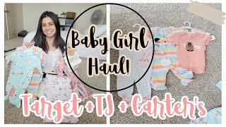 BABY GIRL CLOTHING HAUL 2021 | TARGET TJ MAXX CARTERS