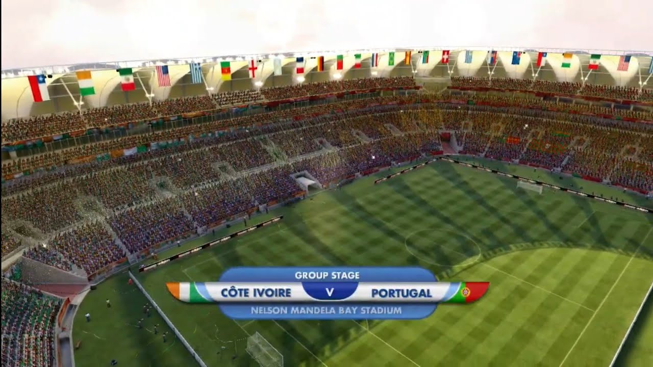 2010 FIFA World Cup Match 13 - Ivory Coast v Portugal / Gameplay PlayStation 3 (PS3)