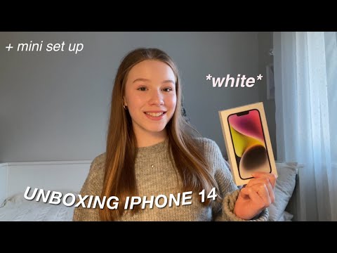 IPHONE 14 UNBOXING   *white*