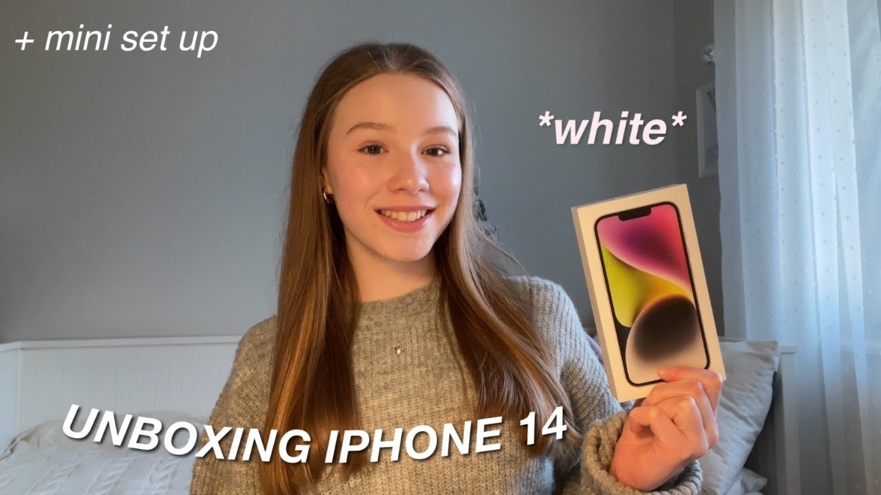 IPHONE 14 UNBOXING *white* - YouTube