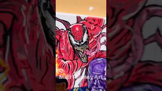 Drawing Carnage part 2 #satisfying #marvel #art
