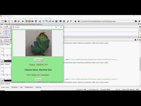 Plant Disease Detection GUI in Python