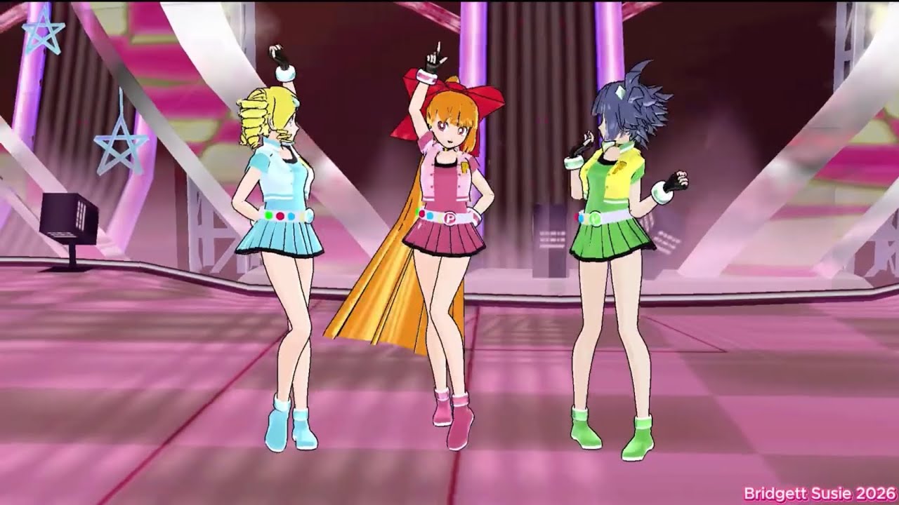 (MMD Nanoem) PowerPuff Girls Z - Hurly Burly
