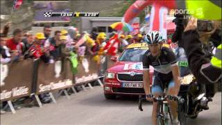 Andy Schleck wint op de Galibier Tour de France 18de etappe 21-07-2011