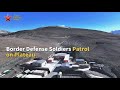 Border Defense Soldiers Patrol on Plateau