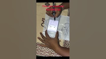 aari tracing simple method using mobile #tina aari creatives #shorts #shortsfeed #shortsviral