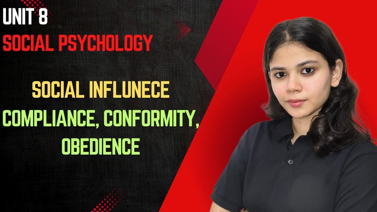 SOCIAL INFLUENCE : COMPLIANCE, CONFORMITY & OBEDIENCE | SOCIAL PSYCHOLOGY | UGCNET2025 | HARSHITA