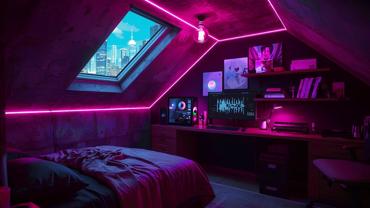 Cozy Rainy Bedroom 🌧️ Lofi Hip Hop Beats & Rain Sounds for Study, Sleep & Relax