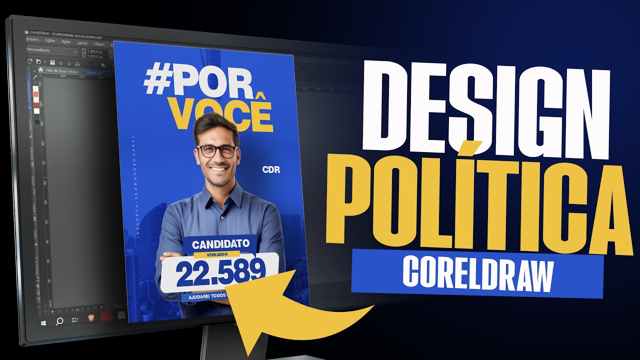 Tutorial CorelDRAW: Como criar flyers para campanha politica