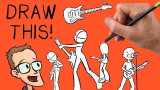 How to Draw Guitarists