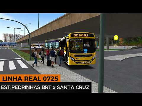 🟡LINHA REAL 0725 ESTAÇÃO PEDRINHAS BRT x SANTA CRUZ - MAPA SALVADOR NORTE v4 - G920🟡