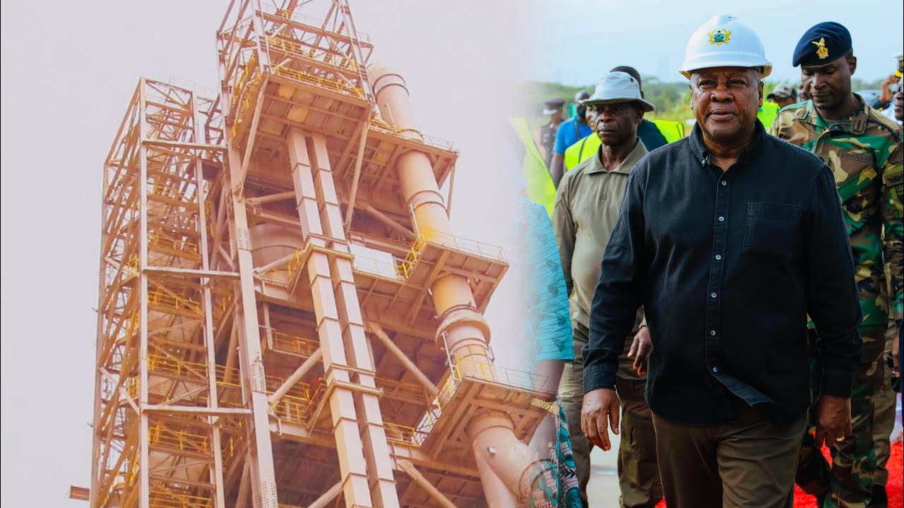 24-hour economy- President Mahama commissioned the world largest calcined clay plant in Ghana