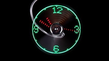 Durable Adjustable Mini Flexible LED Light USB Fan,Time Clock