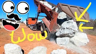 Big Truck, Big Boulders, Big Fun #129 by Shamrock Dirt Work 197 views 2 years ago 4 minutes, 47 seconds