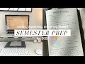 PREP WITH ME for The Semester | notion, organization, grocery shopping