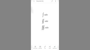 How to insert double and triple integration in ms word from mobile #integration #calculus #msword