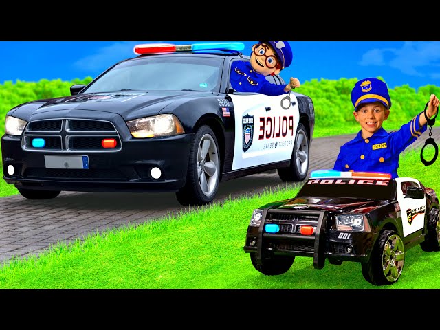 Jouet de construction voiture de police pour enfant