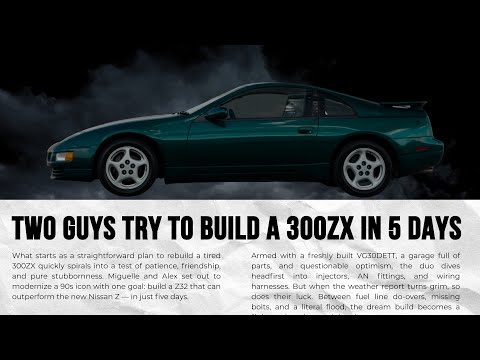 Trying to fix my 300 ZX in 5 Days | Built VS. Bought Ep. 1 - YouTube