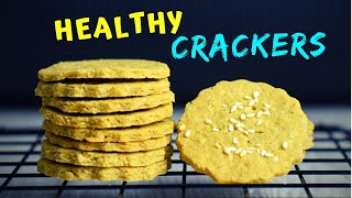 Homemade Crackers (made with just 2 ingredients!)