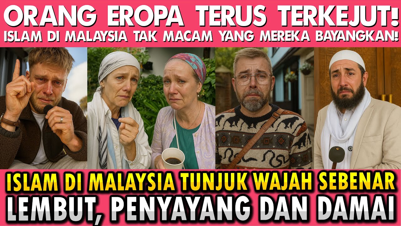 MASUK ISLAM LEPAS DATANG MALAYSIA⁉️ ORANG EROPA TAK PERCAYA ISLAM BOLEH SEINDAH INI😭❤️