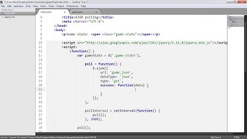 AJAX Polling: Checking A State