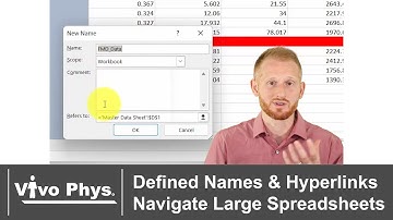 Using Defined Names and Hyperlinks - Navigating Large Spreadsheets