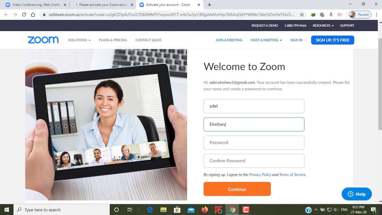 Create Account on Zoom - YouTube