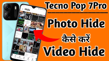 Tecno pop 7pro : How to Hide Photos | Tecno pop 7pro me Photo Hide Kaise Kare
