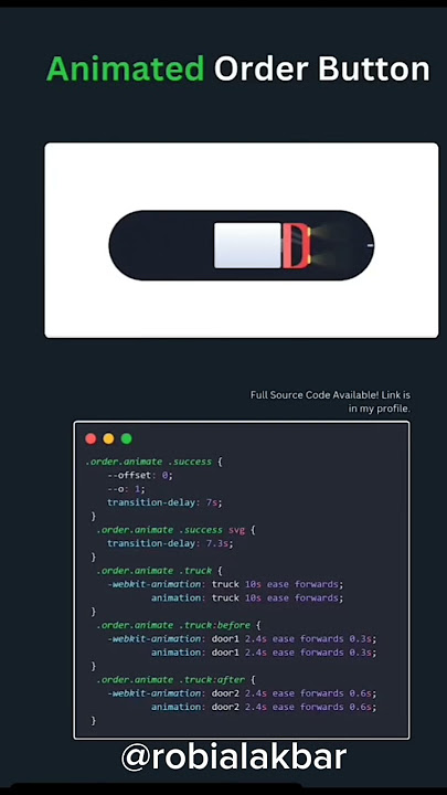 Animasi Tombol Pesanan dg CSS , HTML DAN JAVASCRIPT #fyp #coding #javascript #programmer #web #php