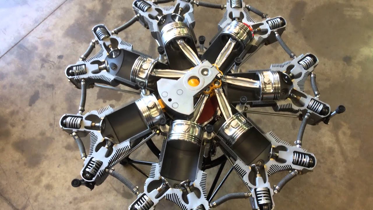 Radial Engine Motorized Table - YouTube.