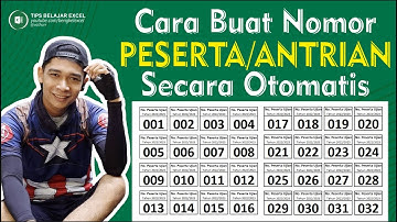 Cara Membuat Nomor Antrian Secara Otomatis di Microsoft eXcel
