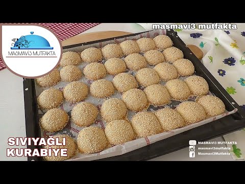 SIVIYAĞLI AĞIZDA DAĞILAN İKRAMLIK KURABİYE💯SADECE 4 MALZEME|BAYATLAMAZ KIYIR KIYIR NEFİS OLUYOR