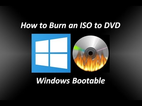 Video: How To Burn A Bootable Disc