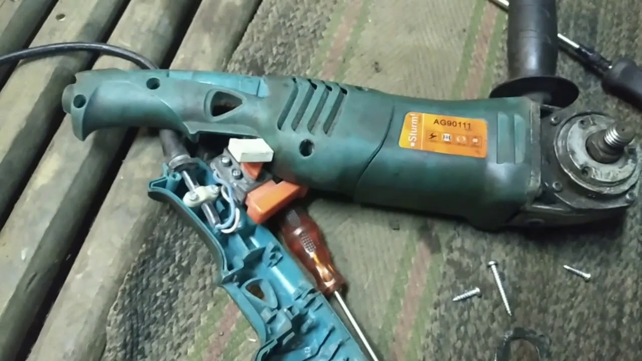 Ремонт болгарки Sturm - YouTube